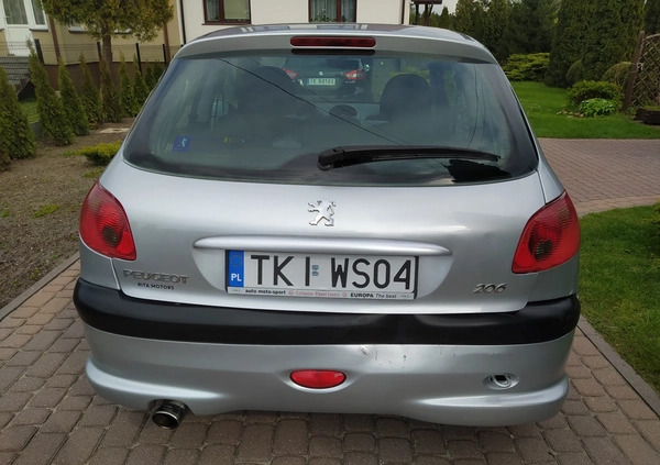 Peugeot 206 cena 2900 przebieg: 164600, rok produkcji 2003 z Swarzędz małe 121